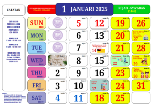 Kalendar Kuda Cuti Umum 2025