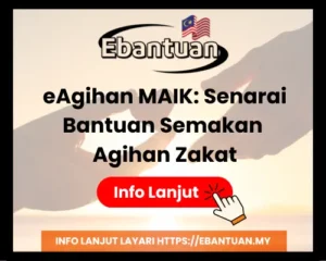 eAgihan MAIK Senarai Bantuan Semakan Agihan Zakat