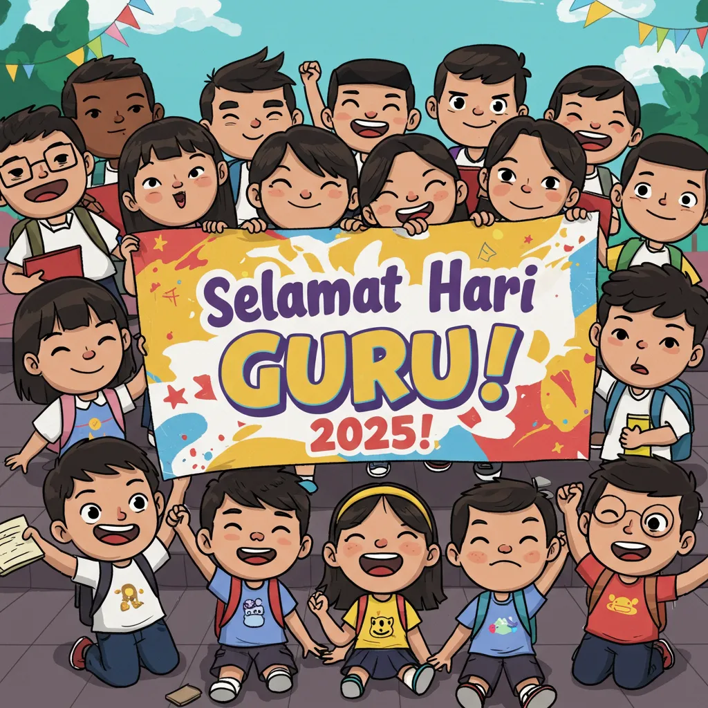20 Idea Kad Ucapan Selamat Hari Guru Kartun