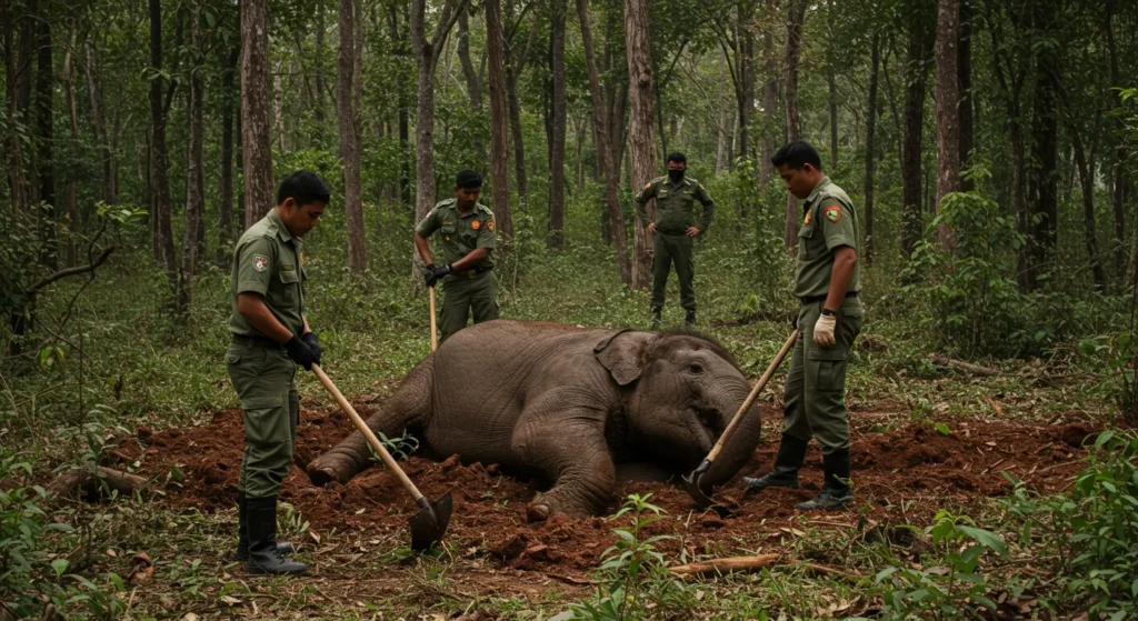 Ibu Gajah Menangis: Anak Maut Dilanggar Lori di Gerik-Jeli 10 Ibu Gajah 3