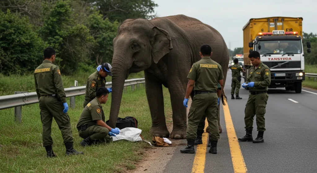 Ibu Gajah Menangis: Anak Maut Dilanggar Lori di Gerik-Jeli 6 Ibu Gajah Menangis 6
