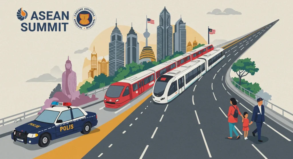 ASEAN 2025: Senarai Penutupan Jalan & Lebuh Raya Di KL 10 jalan ditutup sempena asean 1