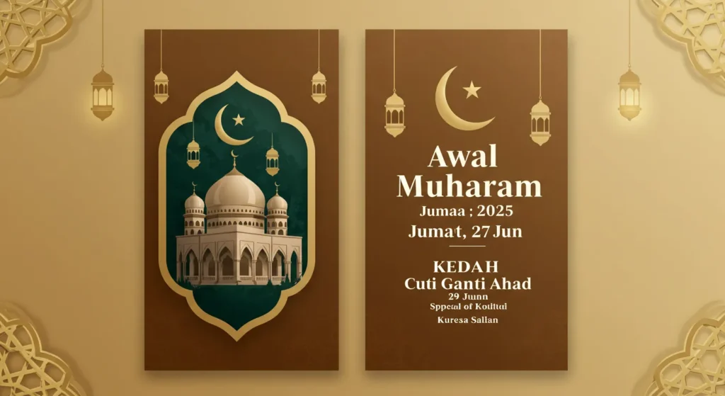 Awal Muharam 2025 (Maal Hijrah 1447H) Cuti Umum Kebangsaan 5 Awal Muharam 2025 Maal Hijrah 1447H 13