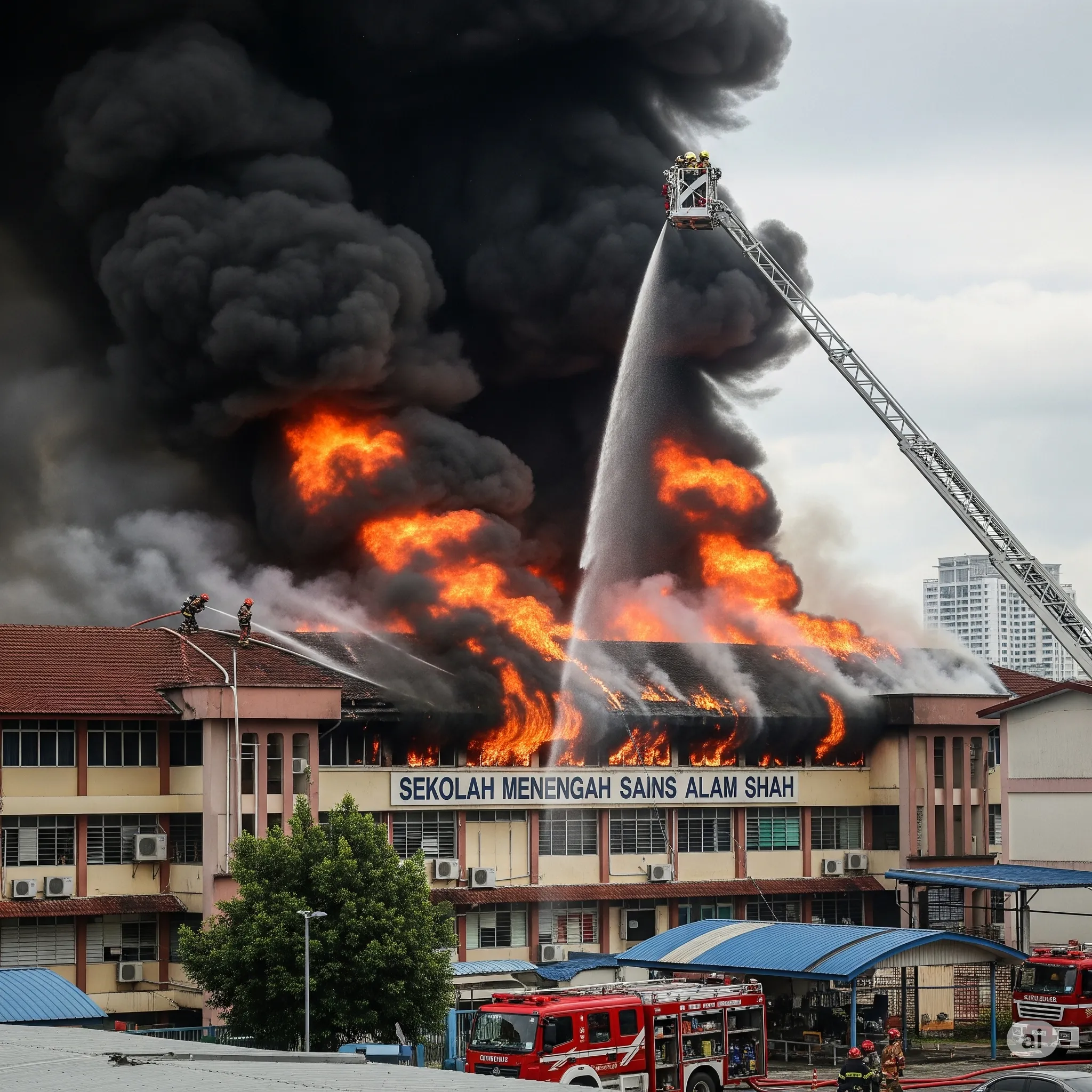 Kebakaran SMSAS (ASIS): Bilik Guru & Makmal Hangus Terbakar 1 Kebakaran SMSAS (ASIS) Bilik Guru & Makmal Hangus Terbakar