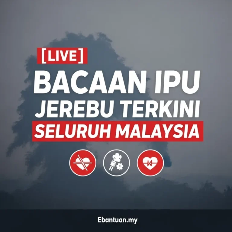 Bacaan IPU Jerebu Terkini Seluruh Malaysia