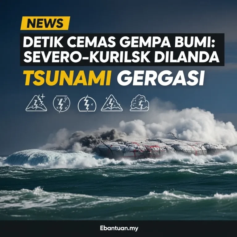 Gempa Bumi M8.8 Severo-Kurilsk Dilanda Tsunami Gergasi