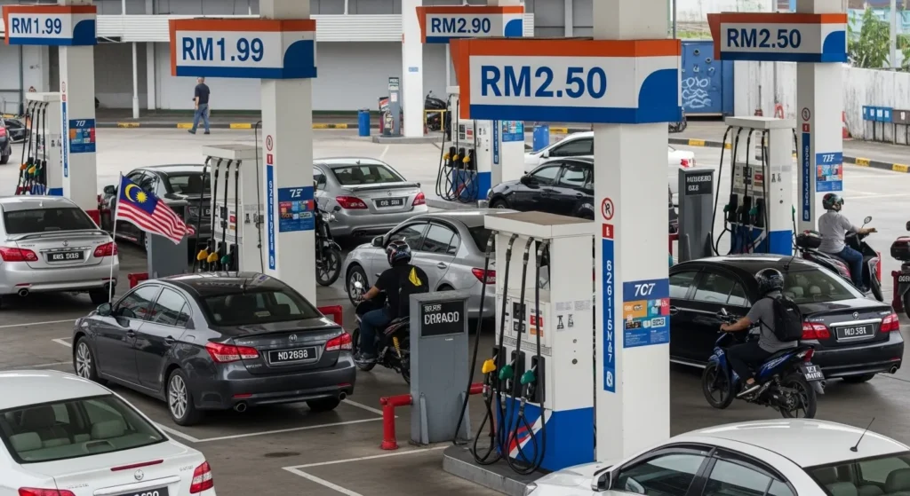 Harga Petrol RON95 Turun 2