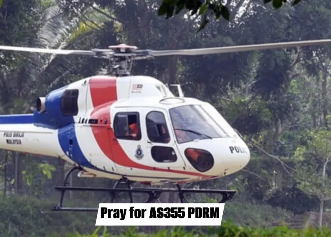 Helikopter PDRM Terhempas