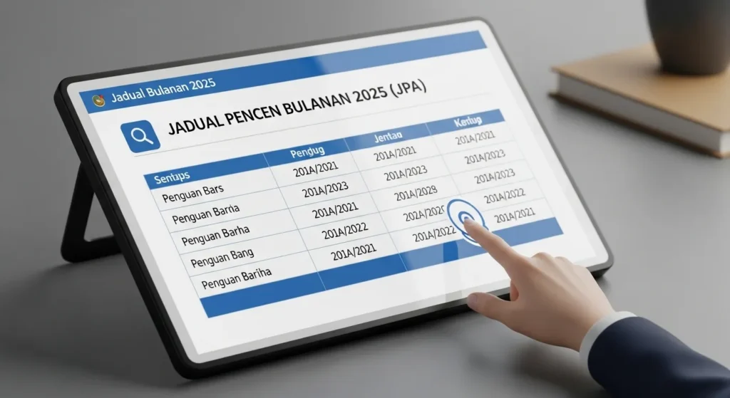 JPA Pencen 2025 Tarikh Jadual Bayaran 1