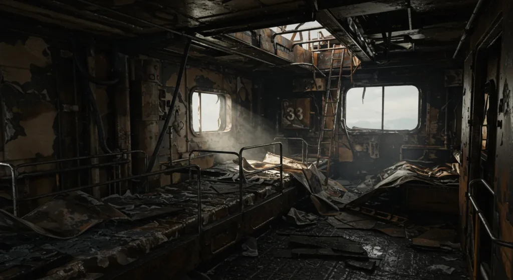 KM Barcelona 5 Terbakar: 3 Maut, Ratusan Panik Terjun Laut 9 Kapal Feri KM Barcelona 5 Terbakar 2