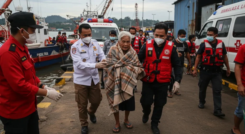 KM Barcelona 5 Terbakar: 3 Maut, Ratusan Panik Terjun Laut 11 Kapal Feri KM Barcelona 5 Terbakar 3