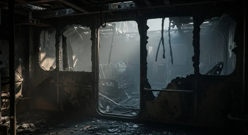 KM Barcelona 5 Terbakar: 3 Maut, Ratusan Panik Terjun Laut 10 Kapal Feri KM Barcelona 5 Terbakar 9