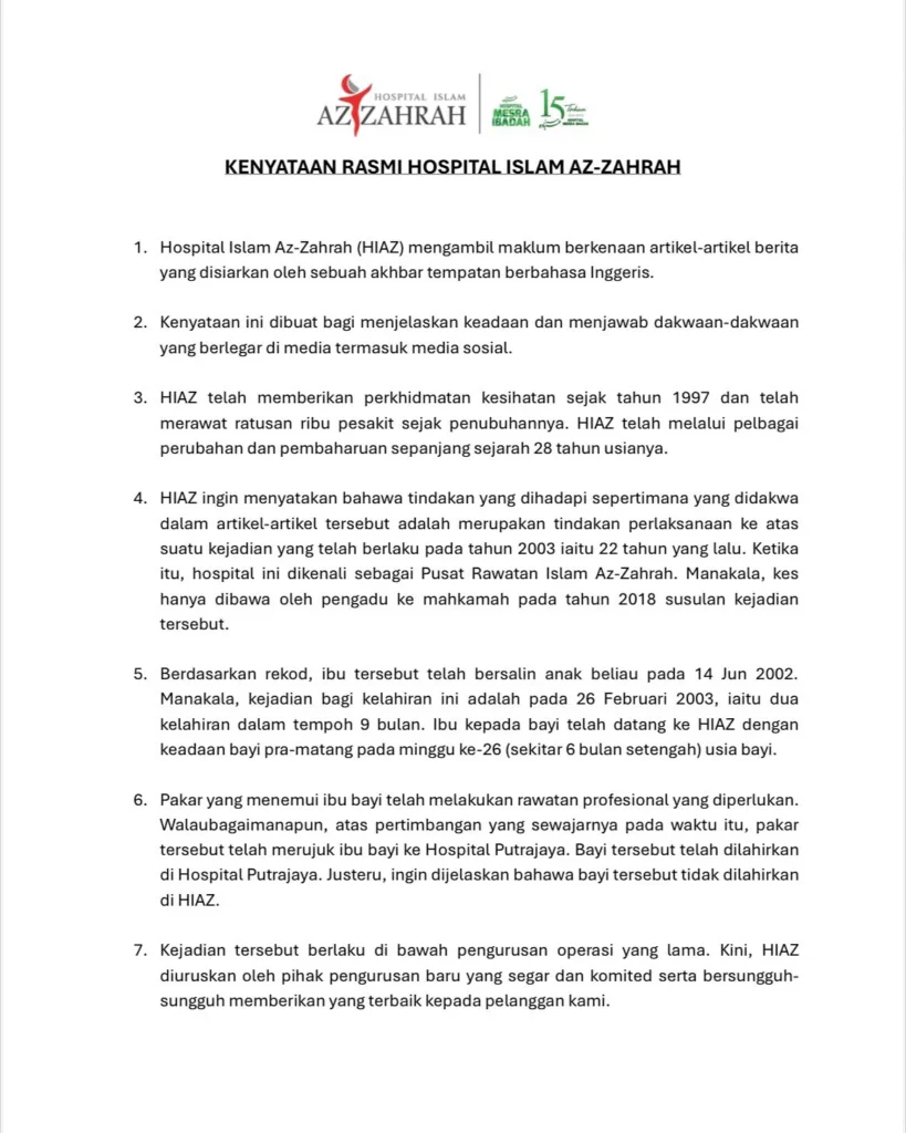 Rampas Aset: Hospital Az-Zahrah Bangi Kena Saman RM8.32Juta 8 Saman Hospital Az Zahrah Bangi 3