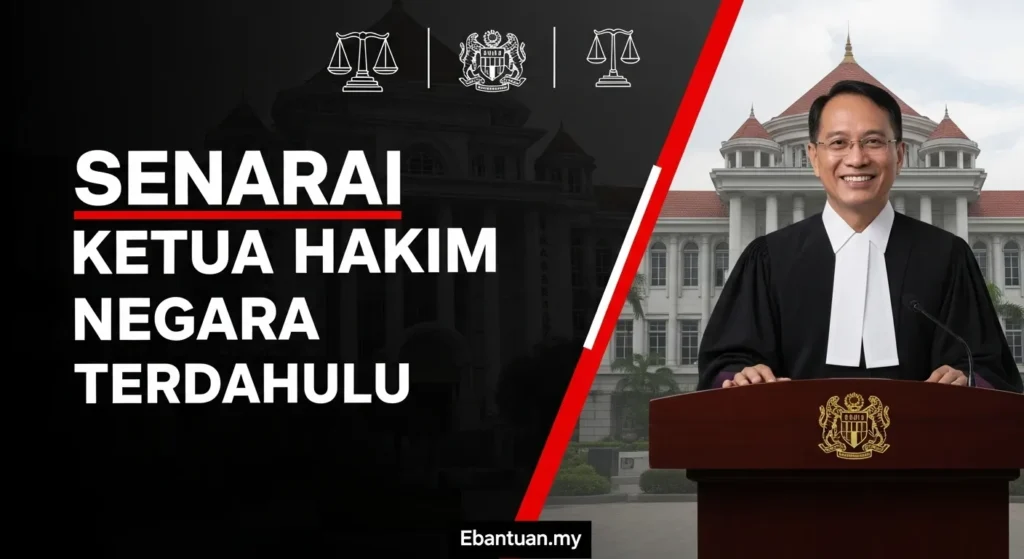 Senarai Ketua Hakim Negara Malaysia: Kronologi Pelantikan 5 Senarai Ketua Hakim Negara 7