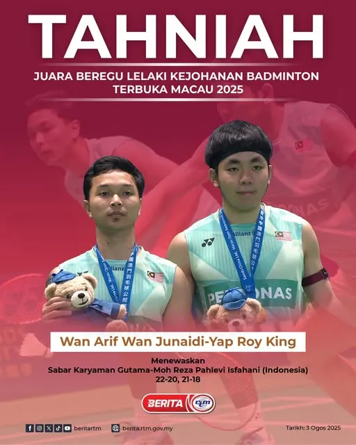 Badminton Terbuka Macau 2025: Juara & Keputusan Terkini 3 Badminton Terbuka Macau 2025 5