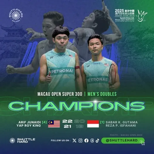 Badminton Terbuka Macau 2025: Juara & Keputusan Terkini 5 Badminton Terbuka Macau 2025