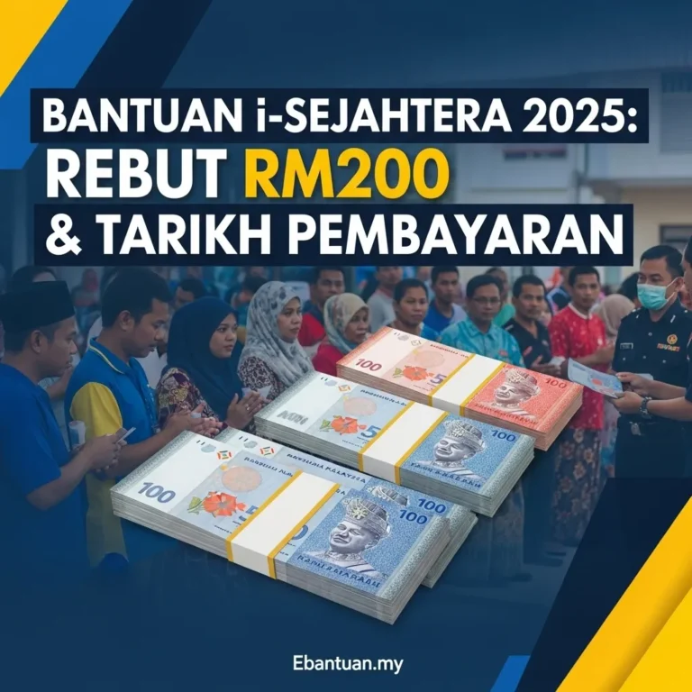 Bantuan i-Sejahtera 2025: Rebut RM200 & Tarikh Pembayaran 4 Bantuan i-Sejahtera 2025