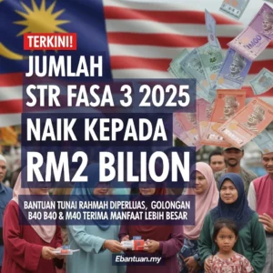 Jumlah STR Fasa 3 2025 Naik Kepada RM2 Bilion
