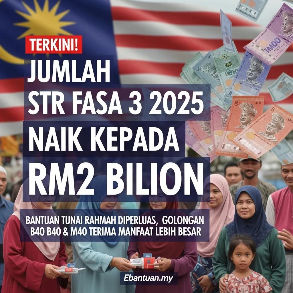 Jumlah STR Fasa 3 2025 Naik Kepada RM2 Bilion
