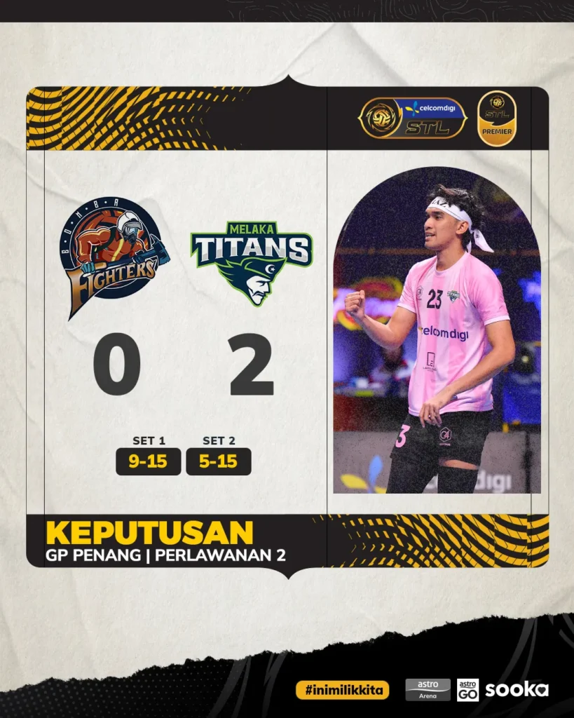 Melaka Titans Menang