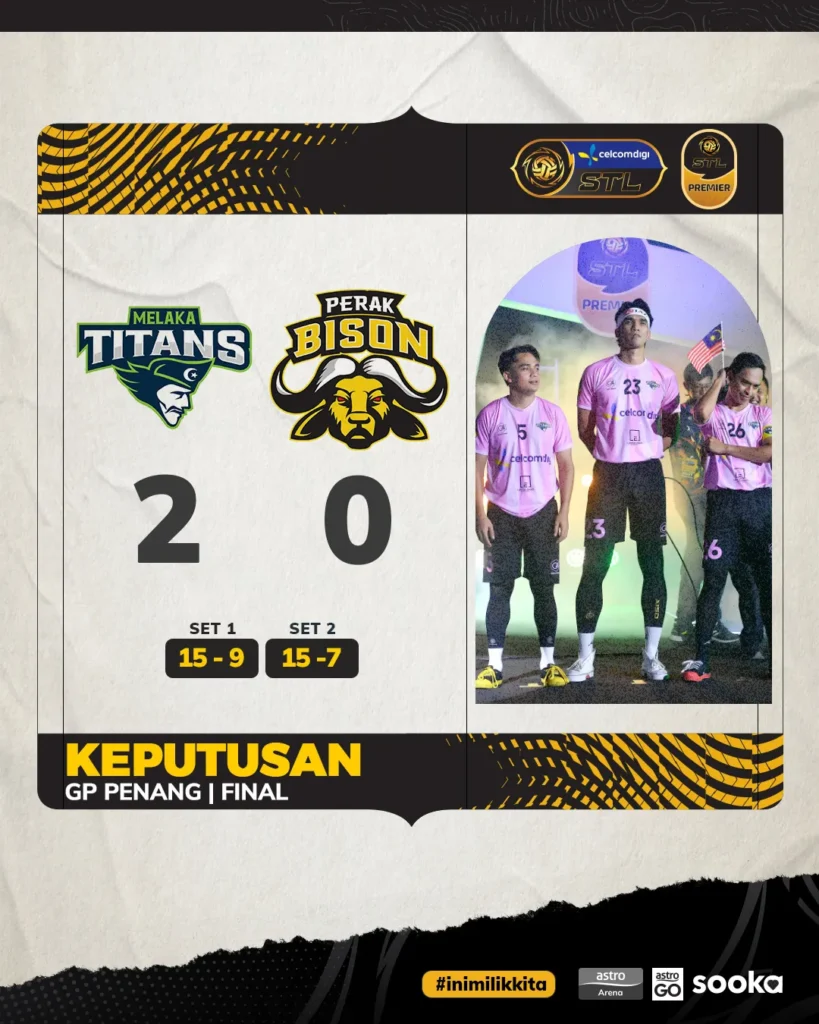 Melaka Titans menewaskan Perak Bison