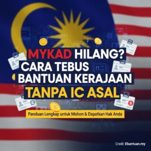 MyKad Hilang Cara Tebus Bantuan Kerajaan Tanpa IC Asal