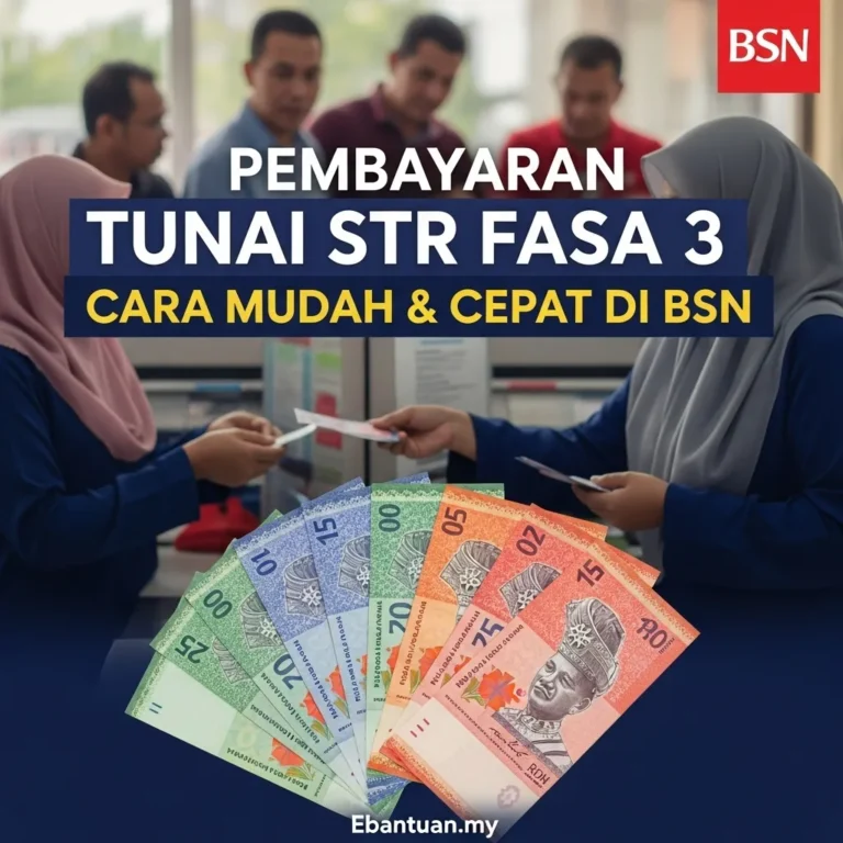 Pembayaran Tunai STR Fasa 3 Cara Mudah & Cepat di BSN