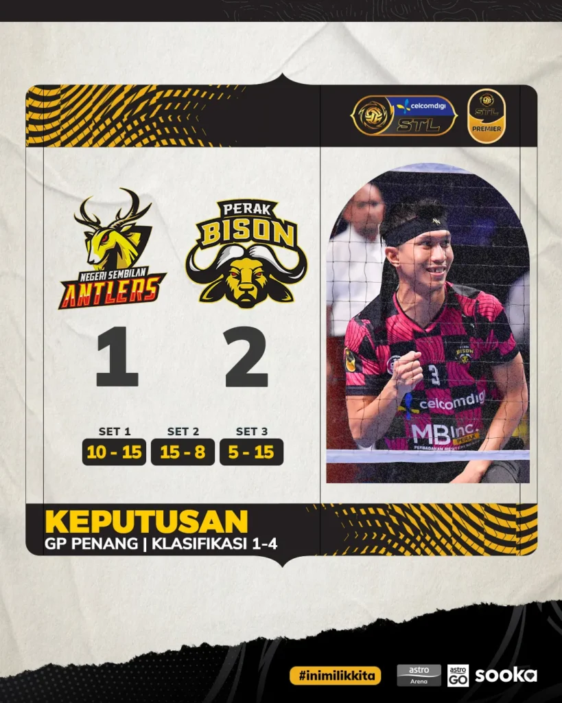 Perak Bison mengalahkan Negeri Sembilan Antlers