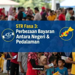 STR Fasa 3 Perbezaan Bayaran Antara Negeri & Kawasan Pedalaman