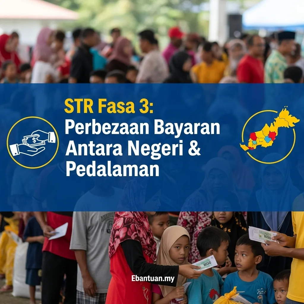 STR Fasa 3 Perbezaan Bayaran Antara Negeri & Kawasan Pedalaman