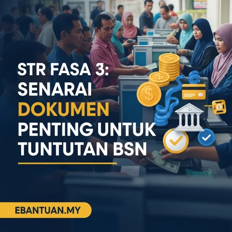 STR Fasa 3 Senarai Dokumen Penting Untuk Tuntutan BSN