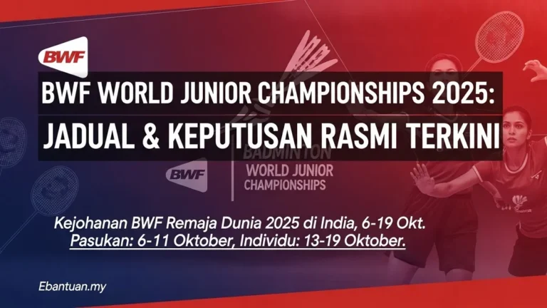 BWF World Junior Championships 2025 Jadual & Keputusan Terkini