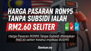 Harga Pasaran RON95 Tanpa Subsidi Ialah RM2.60 Seliter