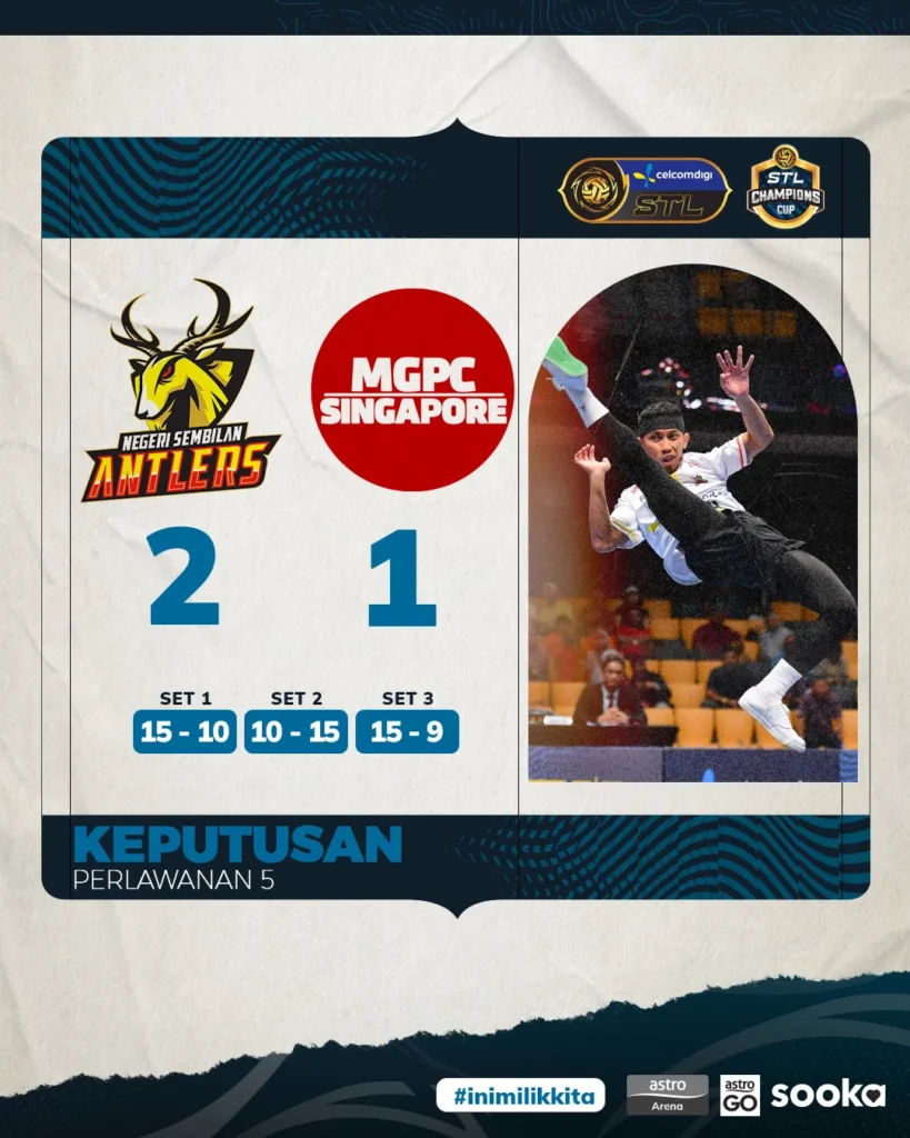 Negeri Sembilan Antlers mengalahkan MGPC Singapore