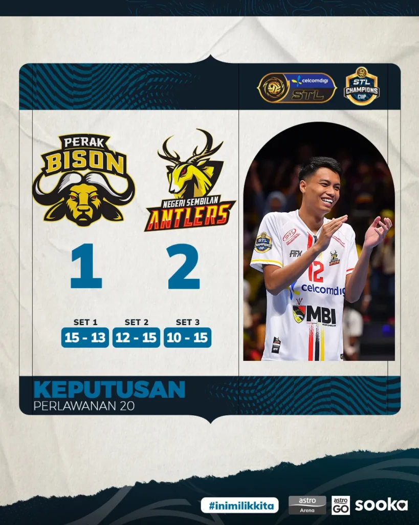 Negeri Sembilan Antlers mengalahkan Perak Bison