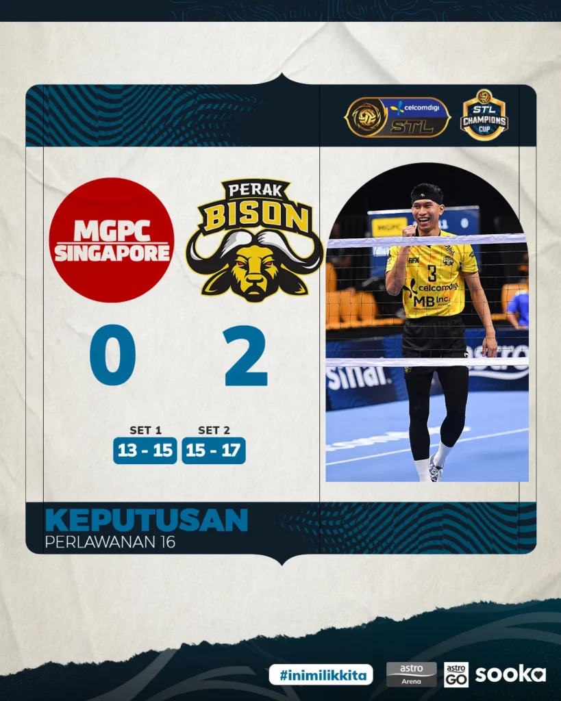 Perak Bison mengalahkan MGPC Singapore