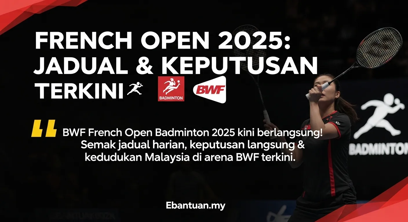 French Open Badminton 2025: Juara & Keputusan Terkini 1 French Open Badminton 2025 Jadual & Keputusan Terkini