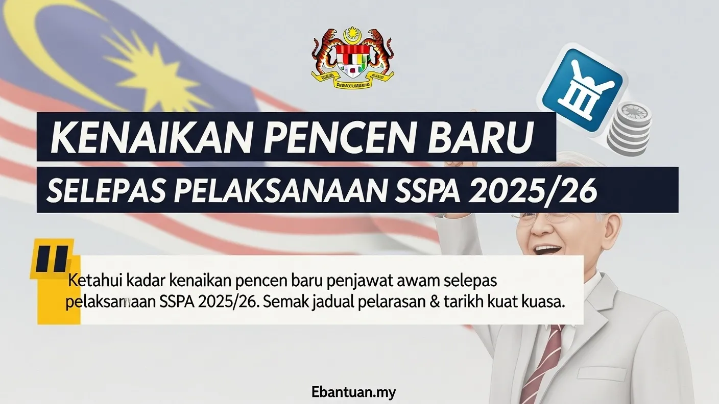 Kenaikan Pencen Baru Selepas Pelaksanaan SSPA 202526
