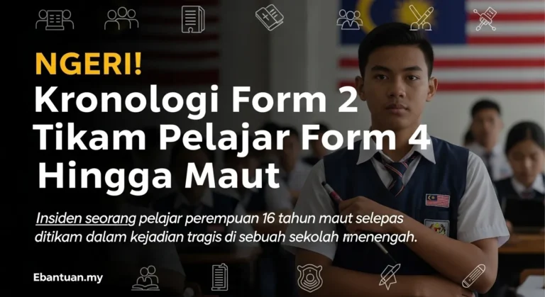 NGERI! Kronologi Form 2 Tikam Pelajar Form 4 Hingga Maut