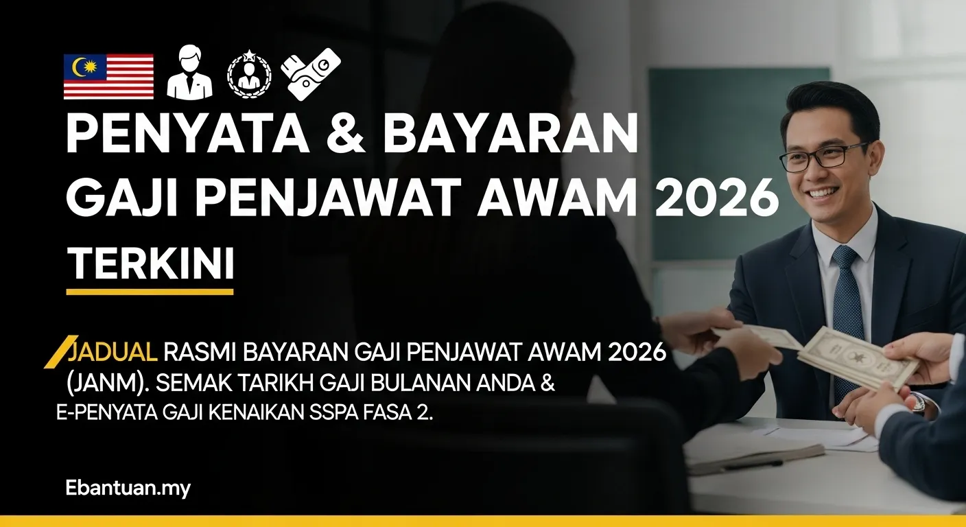 Penyata & Jadual Bayaran Gaji Penjawat Awam 2026 Terkini 1 Penyata & Jadual Bayaran Gaji Penjawat Awam 2026 Terkini