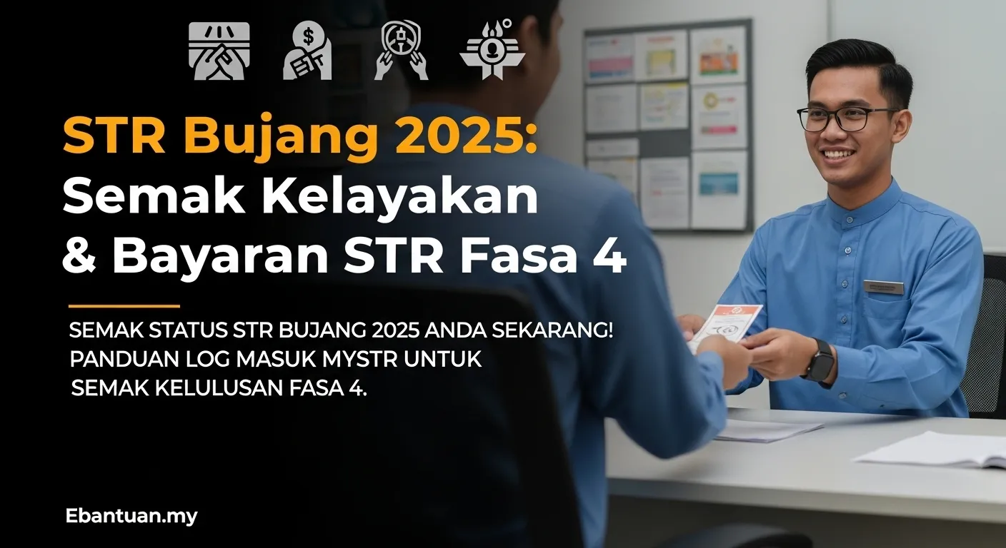 STR Bujang 2025: Semak Kelayakan & Bayaran STR Fasa 4 1 STR Bujang 2025 Semak Kelayakan & Bayaran STR Fasa 4