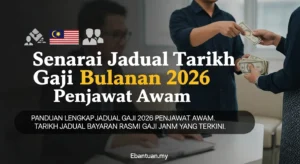 Senarai Jadual Tarikh Gaji Bulanan 2026 Penjawat Awam