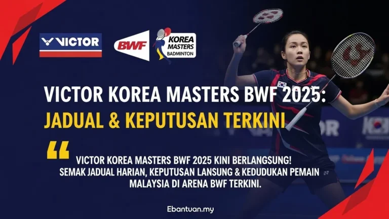 VICTOR Korea Masters BWF 2025 Jadual & Keputusan Terkini