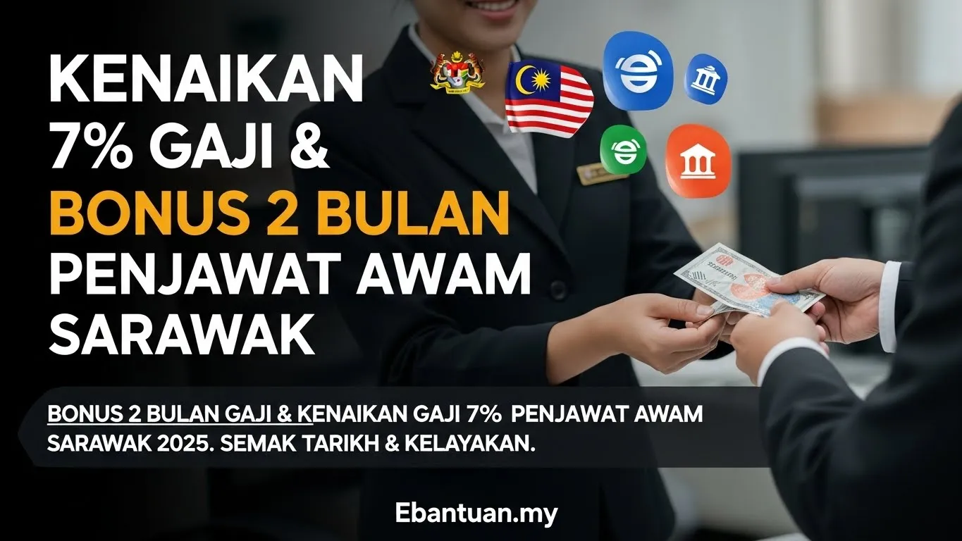Kenaikan 7% Gaji & Bonus 2 Bulan Penjawat Awam Sarawak