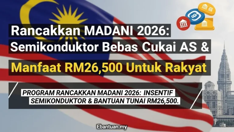 Rancakkan MADANI 2026 Semikonduktor Bebas Cukai AS & Manfaat Tunai RM26,500 Untuk Rakyat