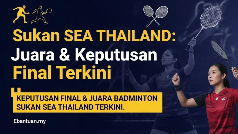 Sukan SEA Thailand Badminton Juara & Keputusan Terkini