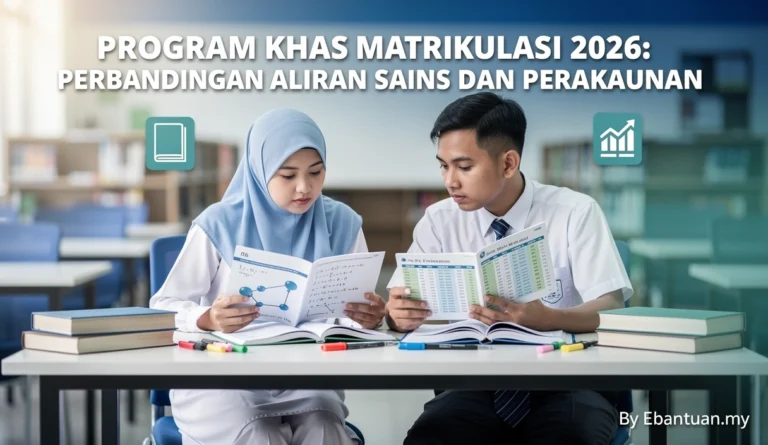 Program Khas Matrikulasi 2026: Perbandingan Aliran Sains dan Perakaunan