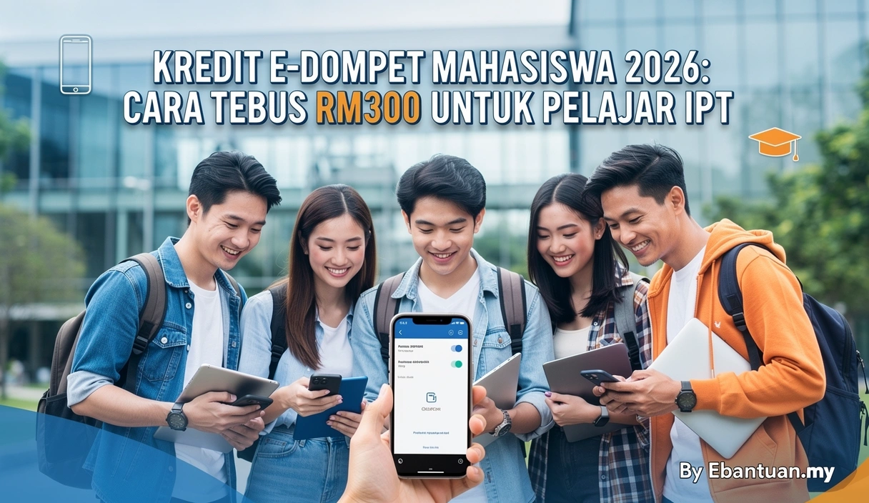 Kredit e-Dompet Mahasiswa 2026: Cara Tebus RM300 Untuk Pelajar IPT 1 Kredit e-Dompet Mahasiswa 2026: Cara Tebus RM300 Untuk Pelajar IPT