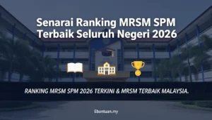 Senarai Ranking MRSM SPM Terbaik Seluruh Negeri 2026