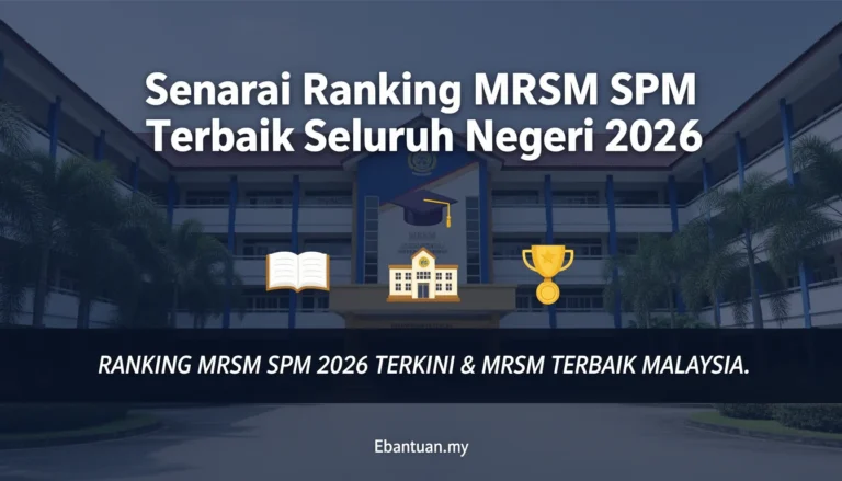Senarai Ranking MRSM SPM Terbaik Seluruh Negeri 2026
